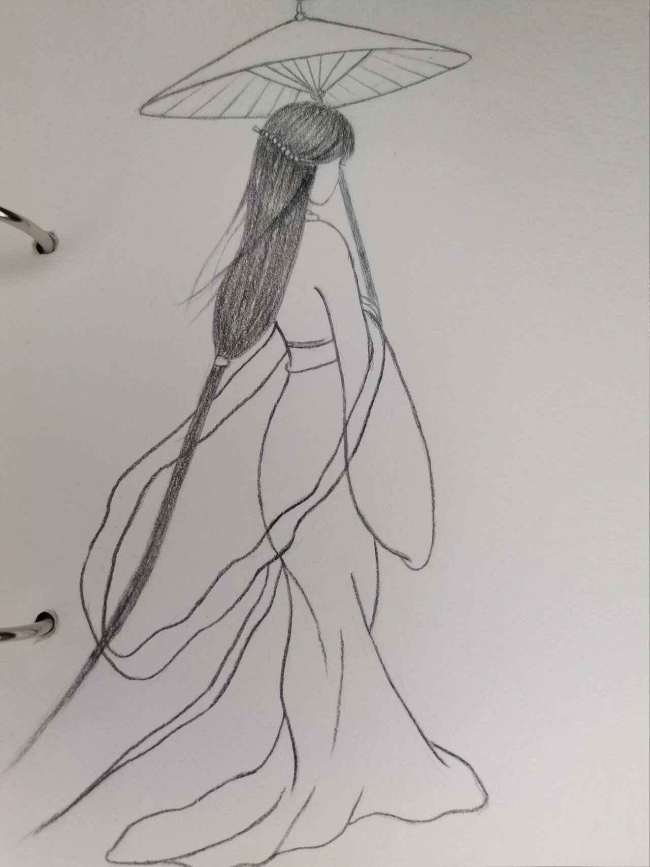 古风人物背影|一起来画画吧097300