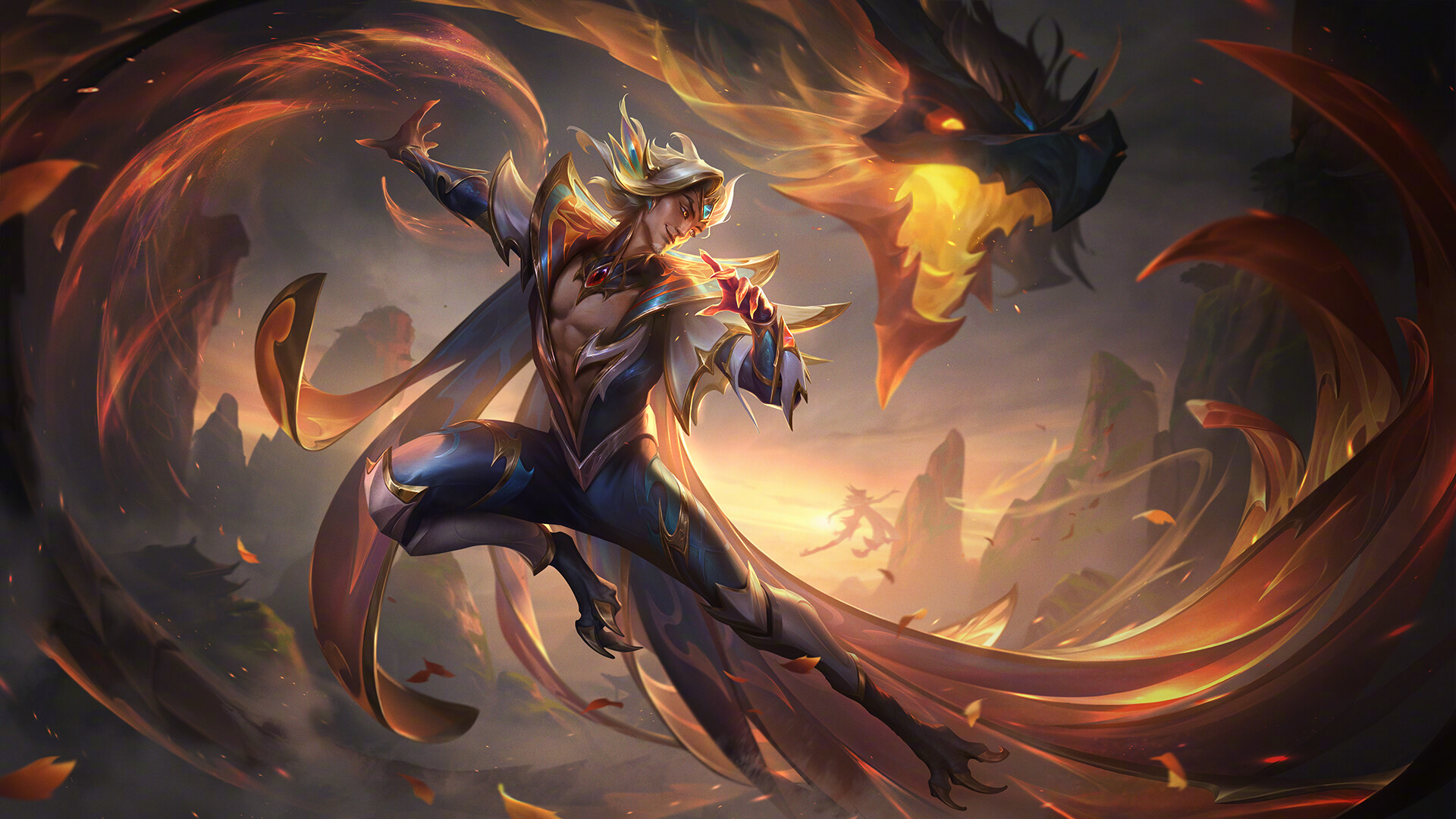 2024英雄联盟神龙尊者皮肤#设计师yuyu wong分享了