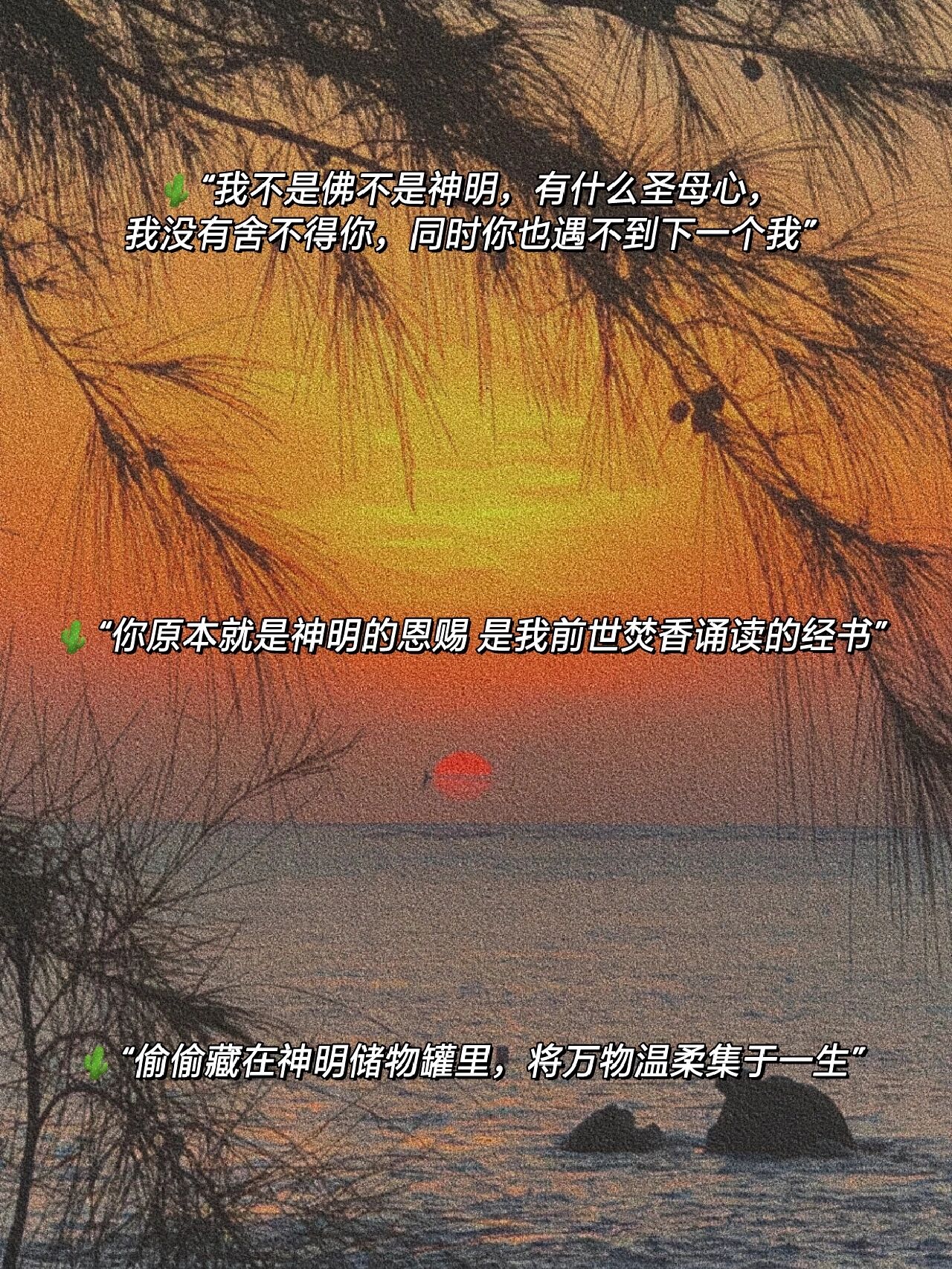 99 关于"神明"的高级救赎文案!