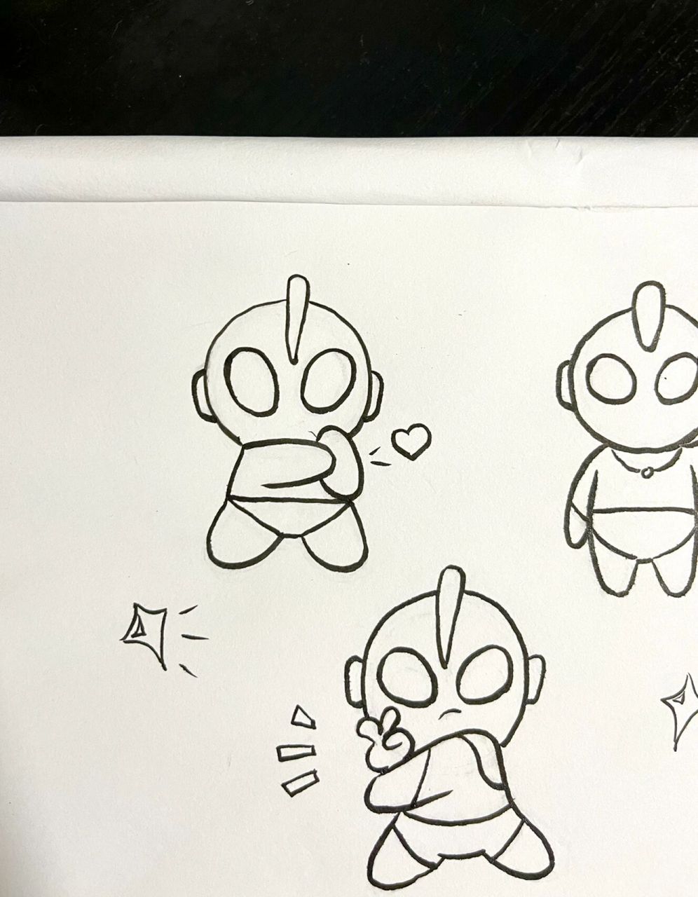 可爱|画画|附细节图 你相信光吗 可可爱爱敲简单的奥特曼你们喜宦嘛