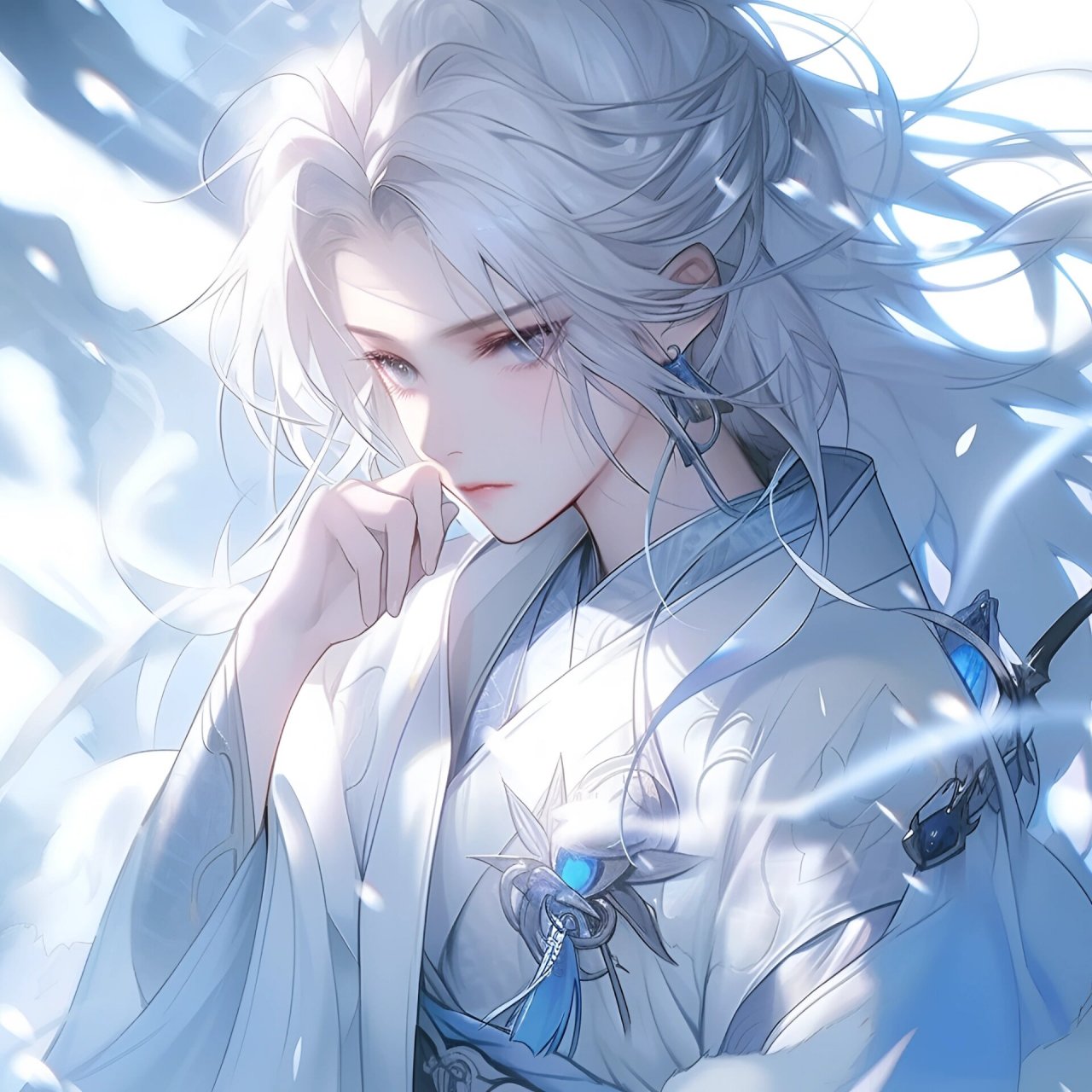 这女生头像也太飒了吧‖蓝色系古风情头 古典之美,是我最爱的美!