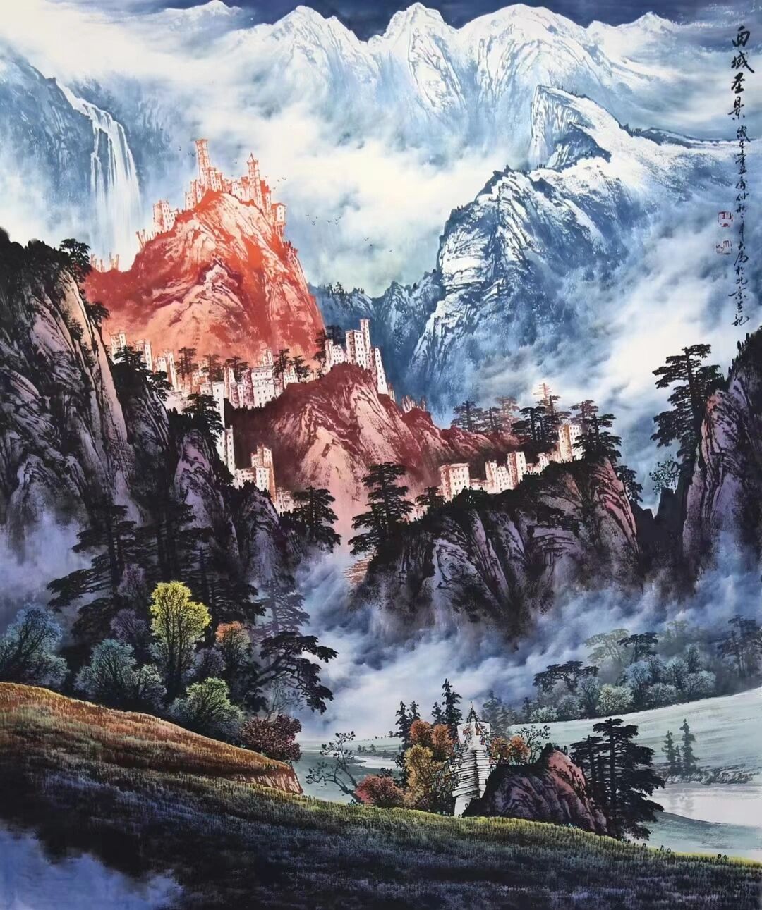 王大为山水画 具有风水寓意的书画艺术品