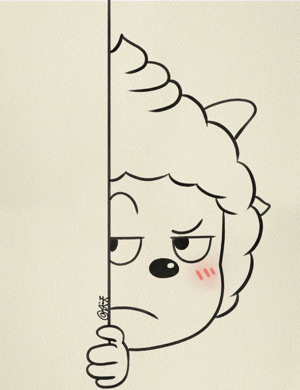 懒羊羊简笔画‖(85)