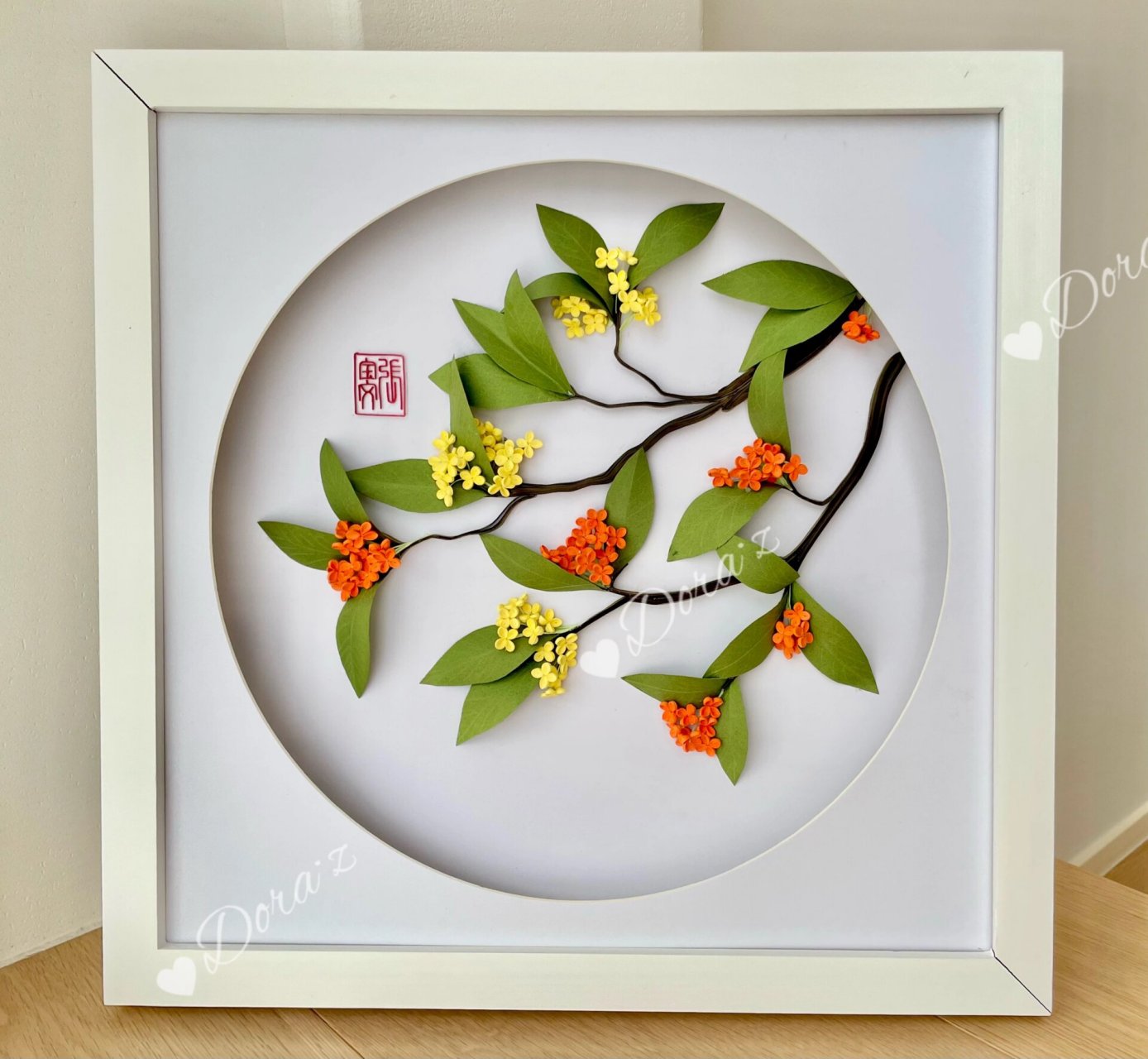 衍纸中国十大名花|桂花