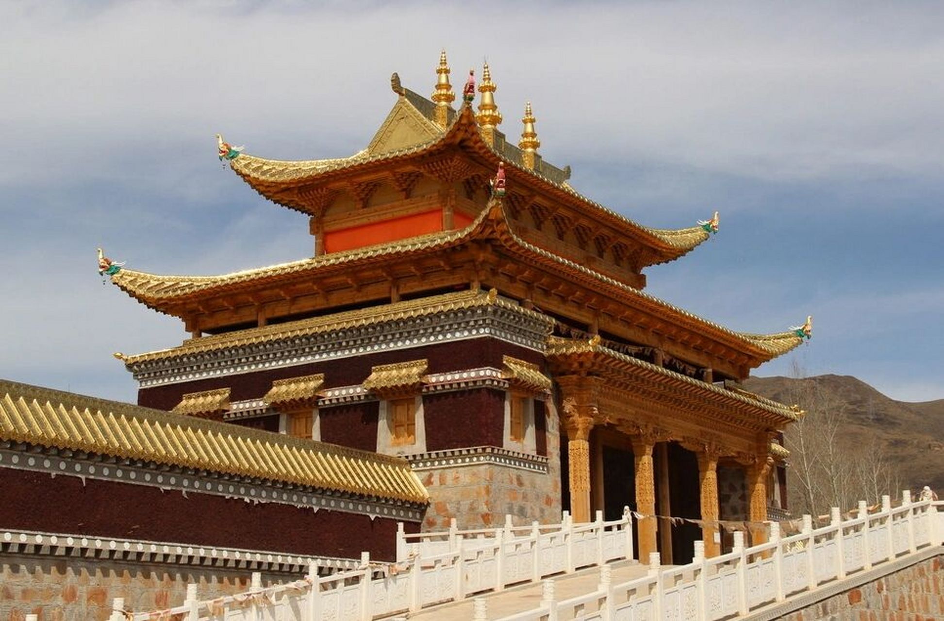 卓尼县景点 卓尼县 大峪沟 卓尼禅定寺 九甸峡 藏王坟 麻路小镇 九巅