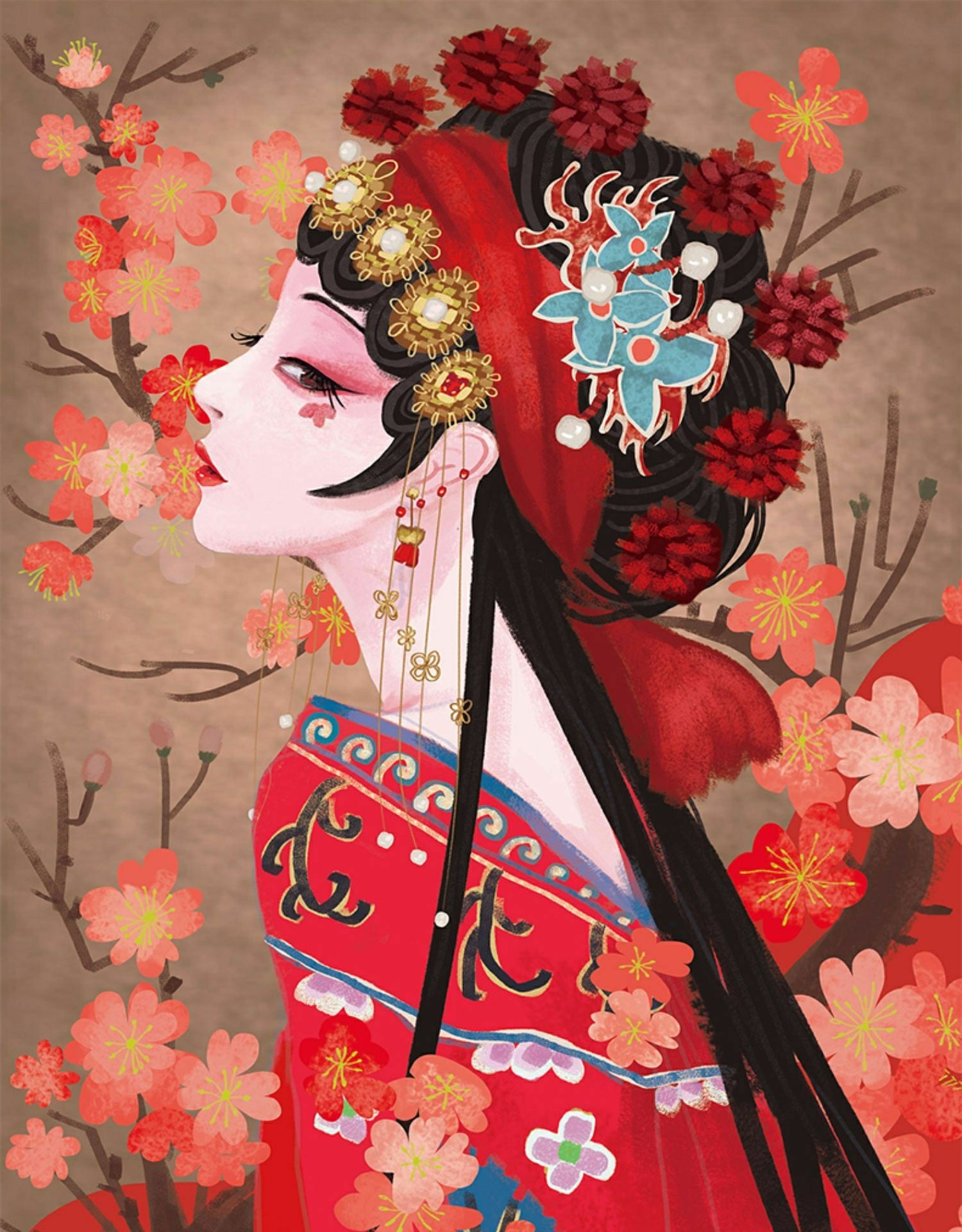 京剧花旦古风动漫头像