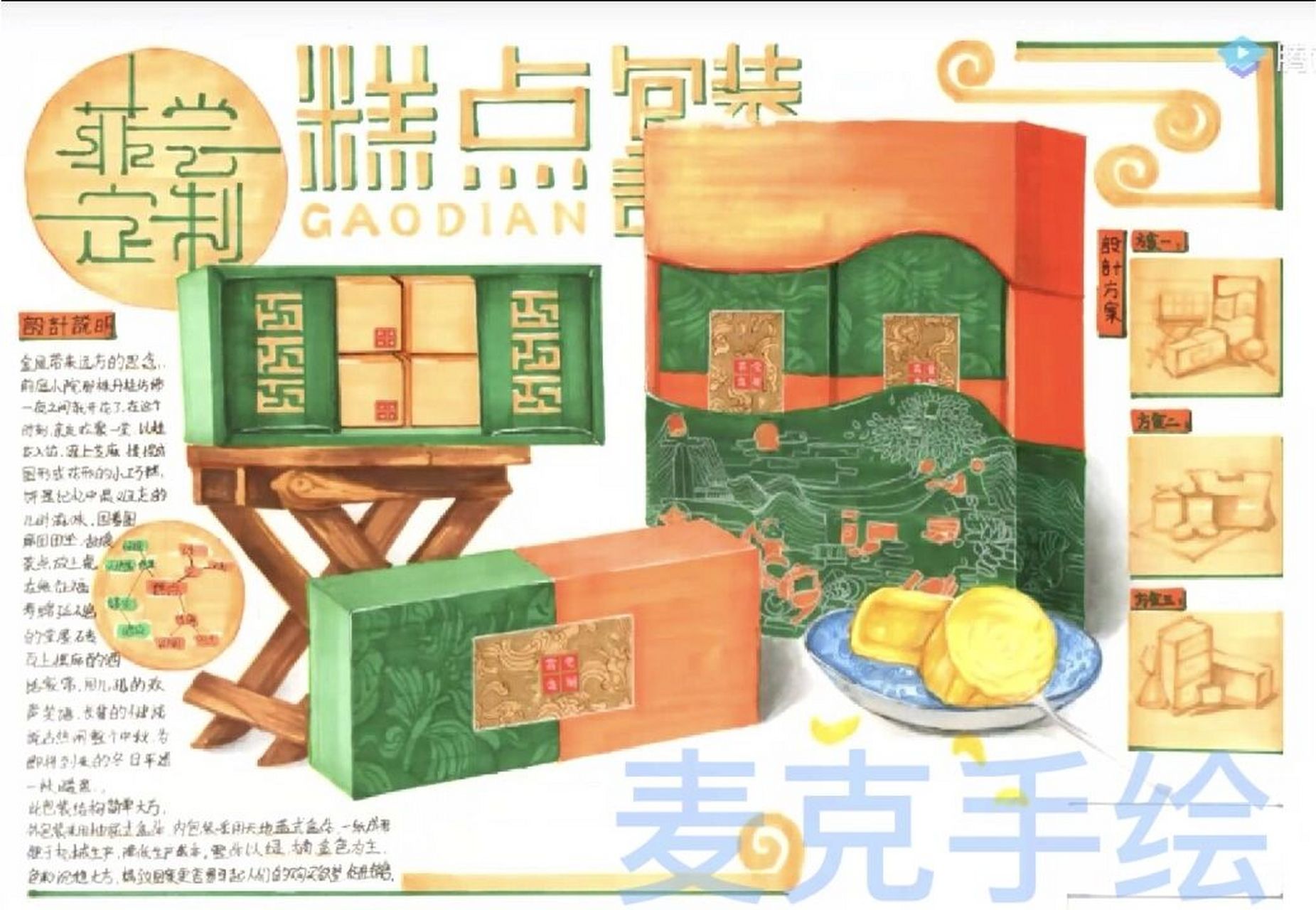 包装设计专业考研手绘怎么画?