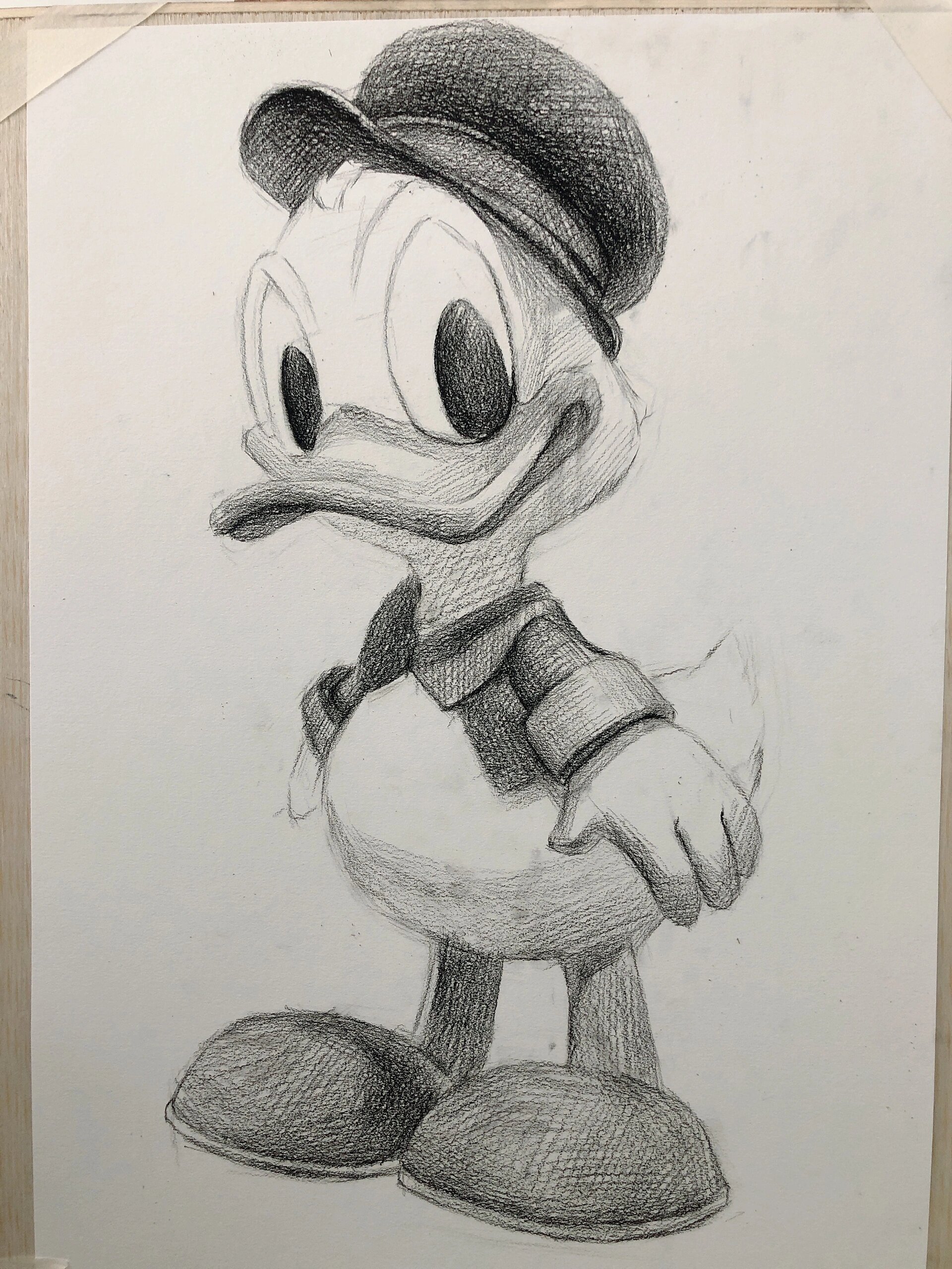 《素描鸭》原来素描如此有趣 新鲜的鸭子出炉了,已放步骤图
