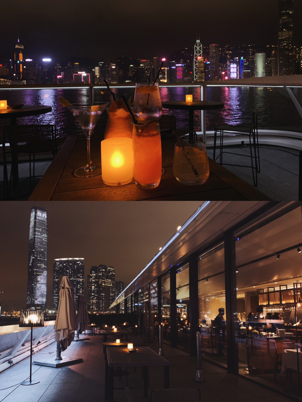 香港papermoon露天酒吧!人少夜景又美!