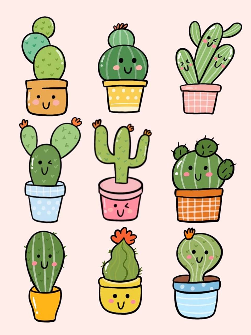 简笔画 仙人掌 919191