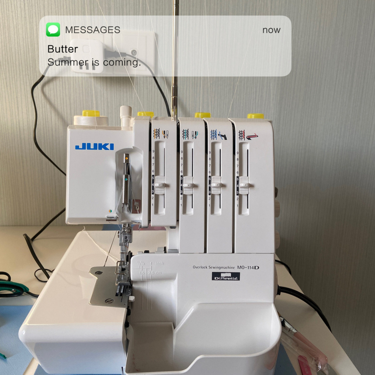 juki 锁边机m0-114d有同款的可以一起交流 在99宝大连家生活馆买的