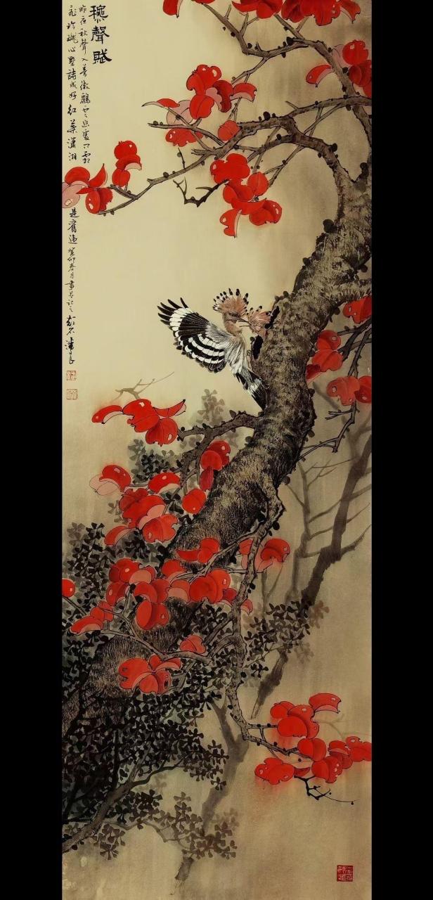 潘文良花鸟画作品好的作品都是有灵魂的 感受国画的意境之美 适合在