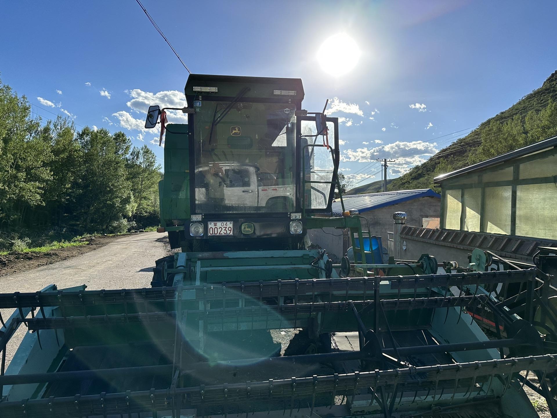 66米割晒台3.66米直收台3米捡拾器 改进加长卸粮桶,加大风机