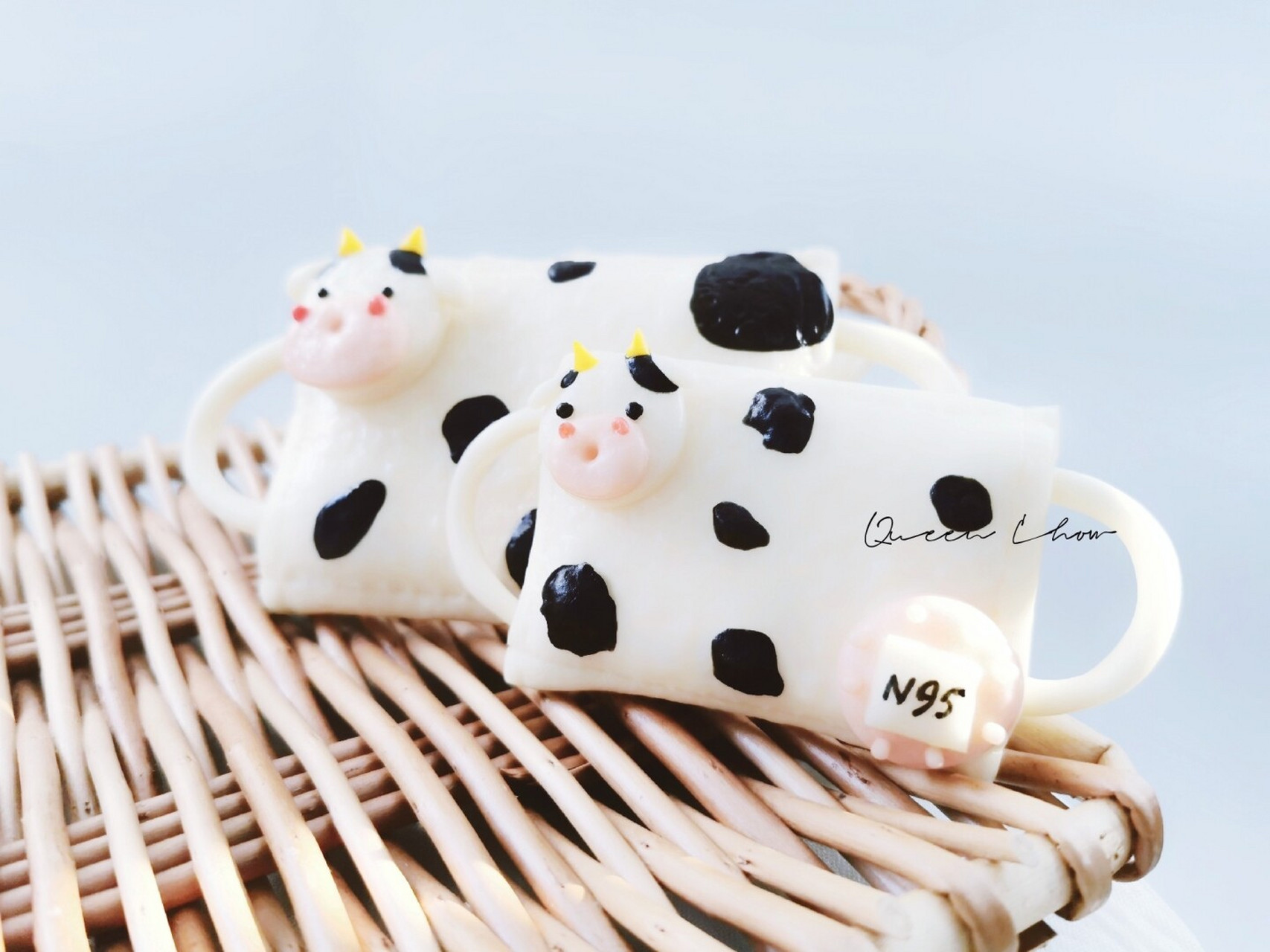 卡通馒头 牛牛口罩 这个口罩无敌牛,愿2021我们甩掉口罩!