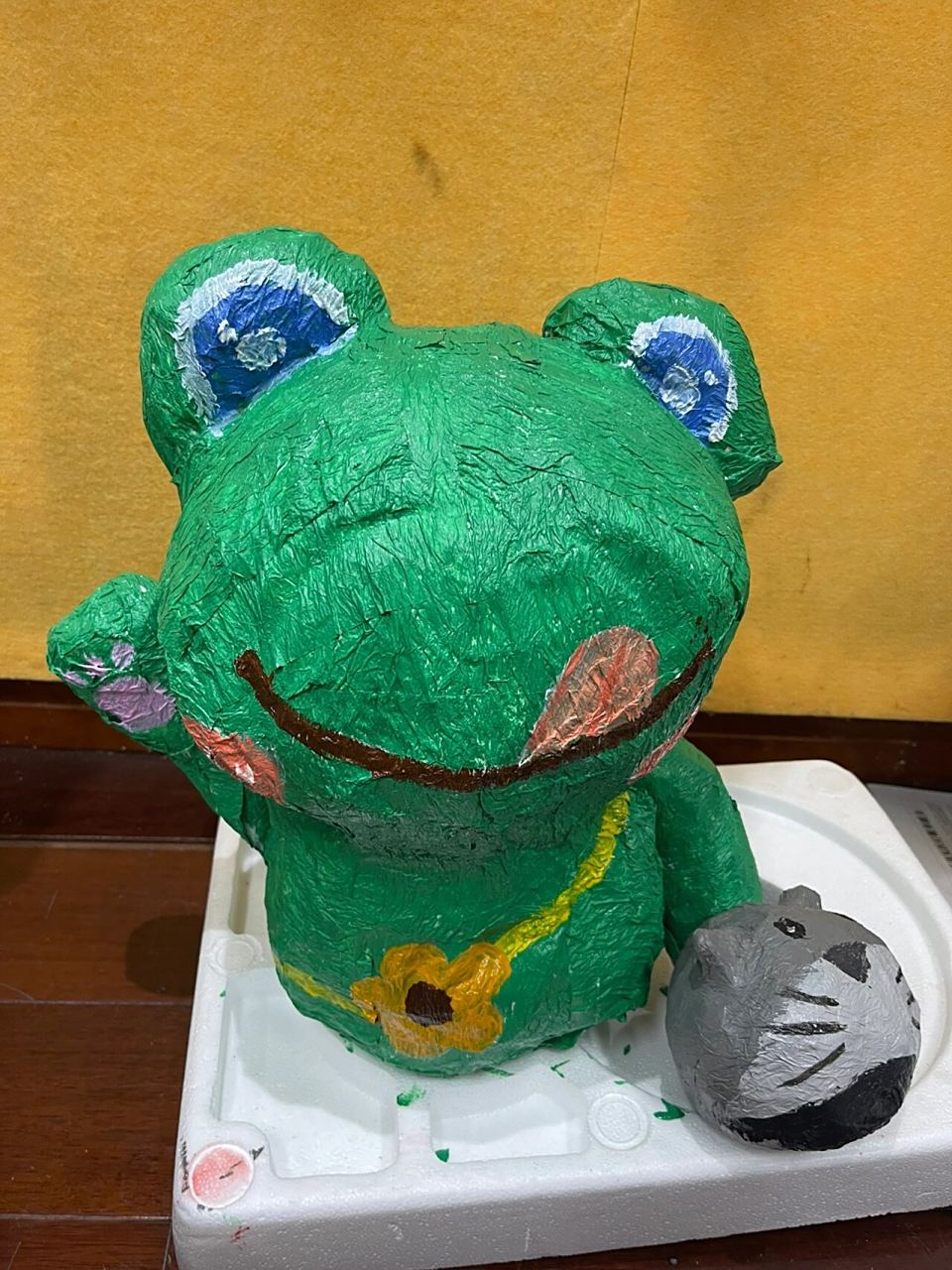 做的创意手工作品哦 幼儿园里也经常用到的🌿 其实相对来说很简单