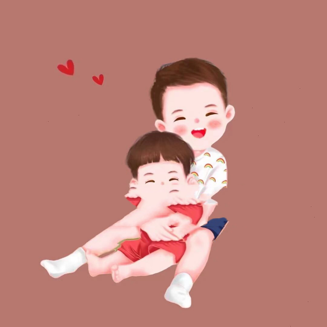 两个宝宝头像|兄妹|姐妹|姐弟|兄弟 头像篇 承蒙你们出现 够我欢喜一