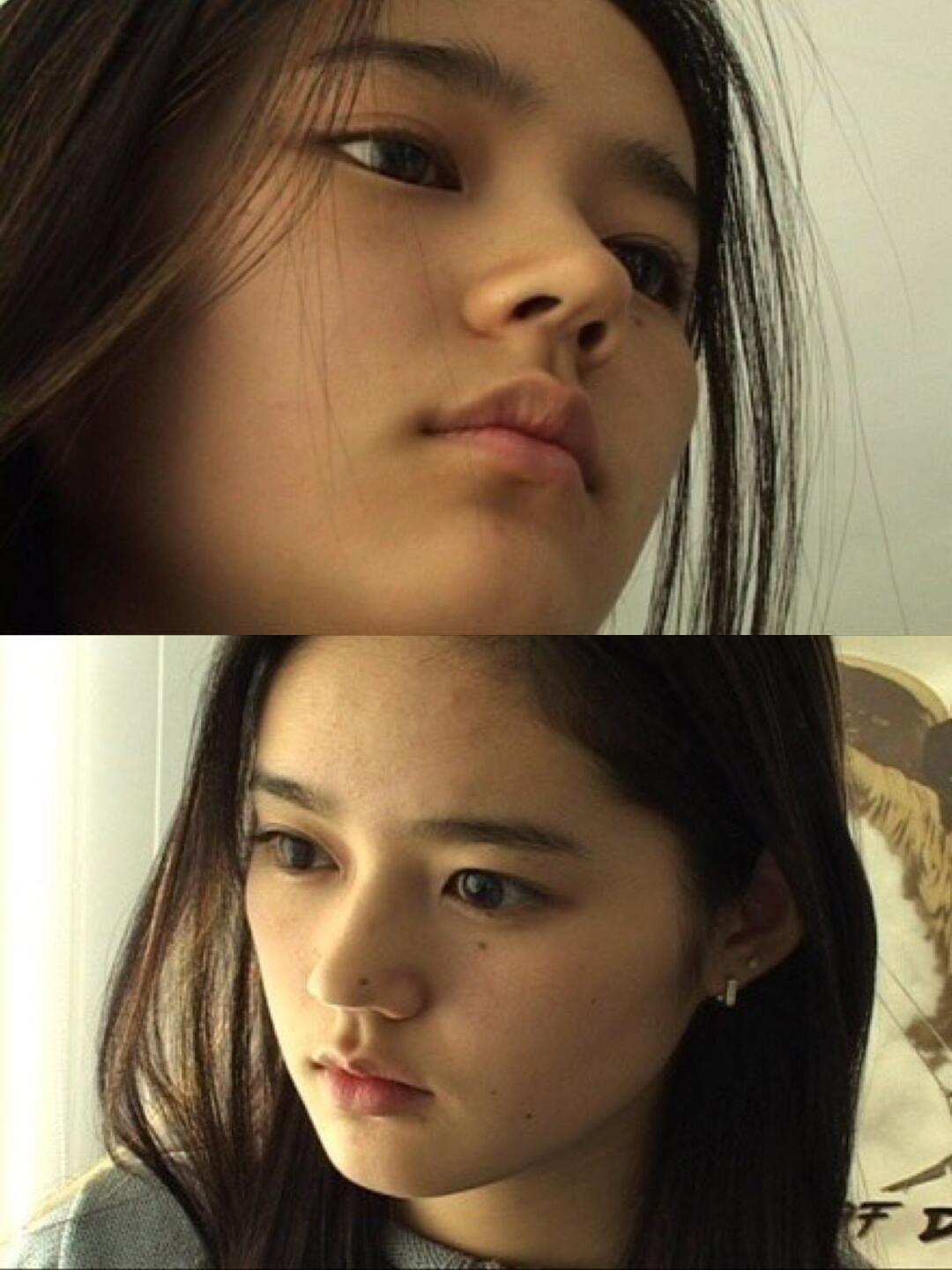 韩佳人出道前的素颜照