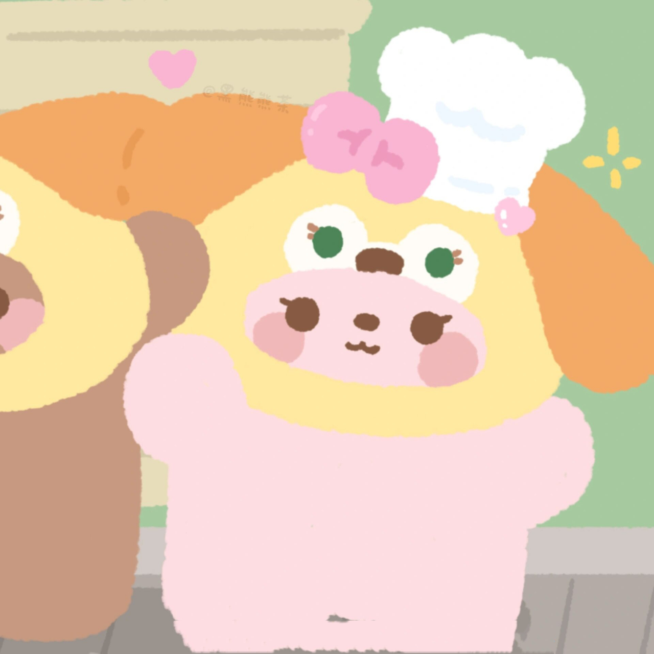 可爱熊兔情侣头像之饼饼 迪士尼系列二