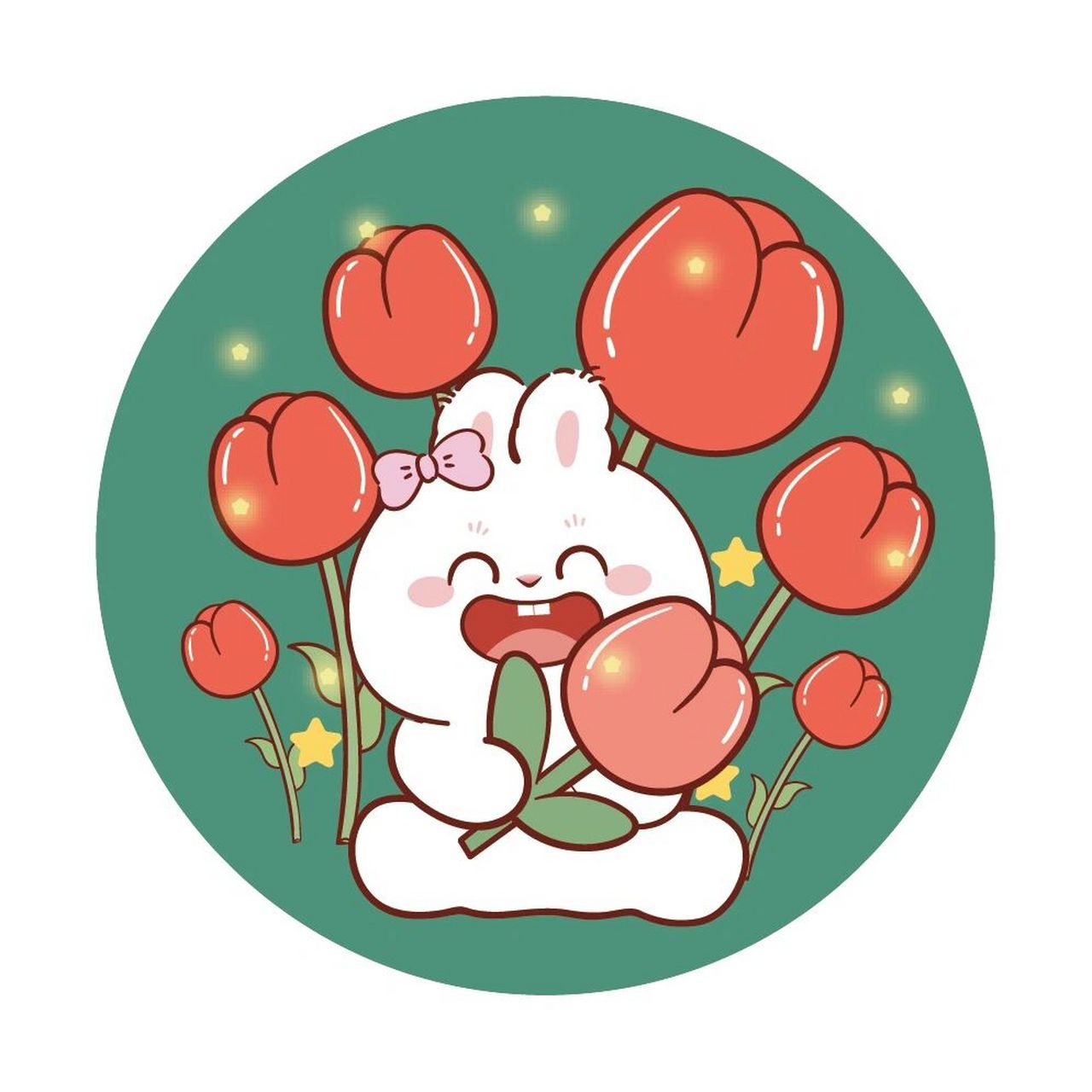 兔子萌ip卡通可爱插画头像分享 #兔子# #卡通# #插画头像# #头像分享