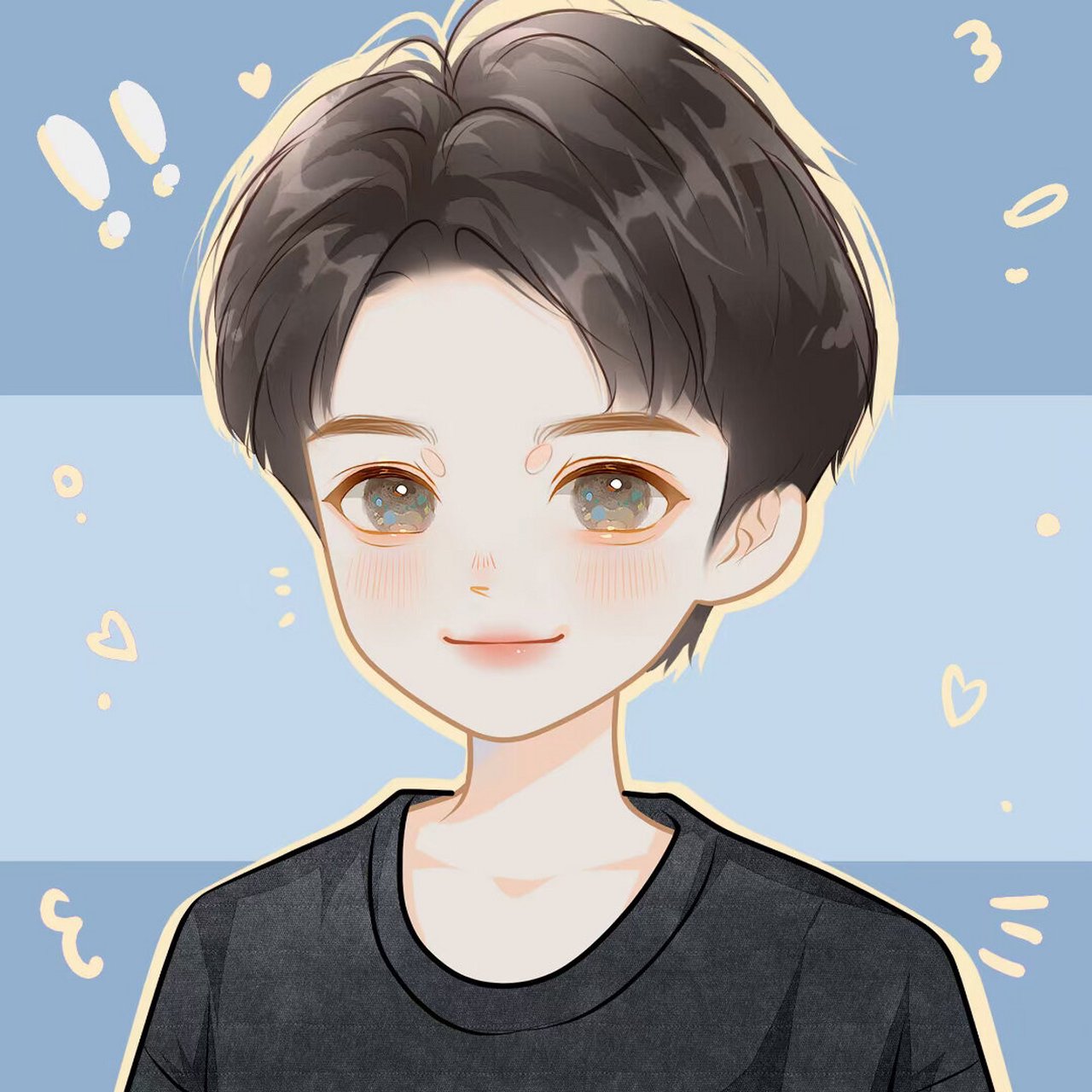 的动漫卡通男头/微信头像 初见时的清秀少年,开始时的意气风发78