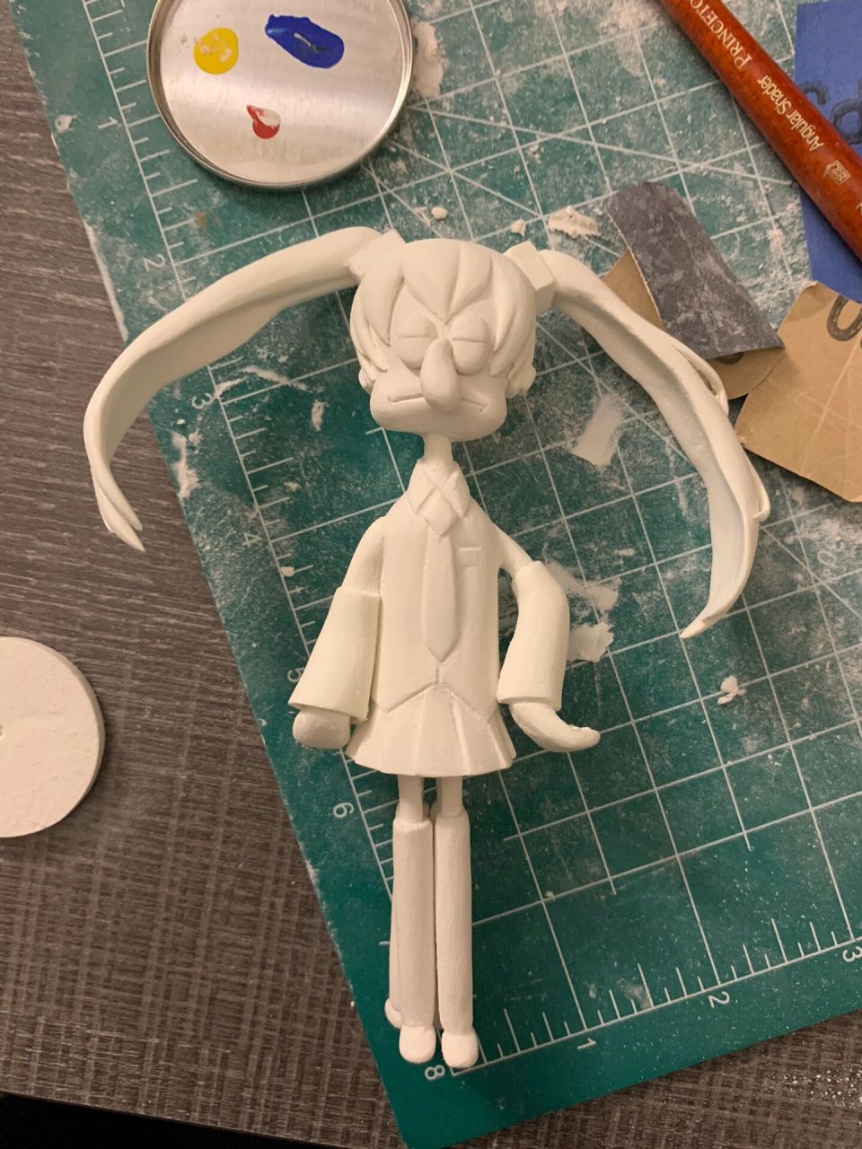 初音章鱼哥 圣诞节快到了给哥捏了一个miku squidward 原创