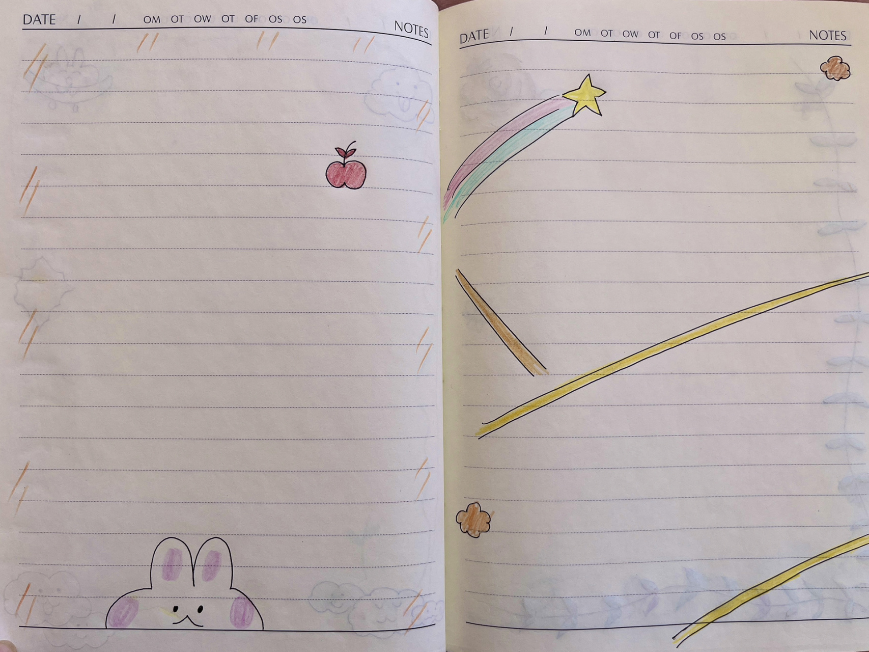 教师/幼师读书笔记手帐/图绘/彩绘/简笔画