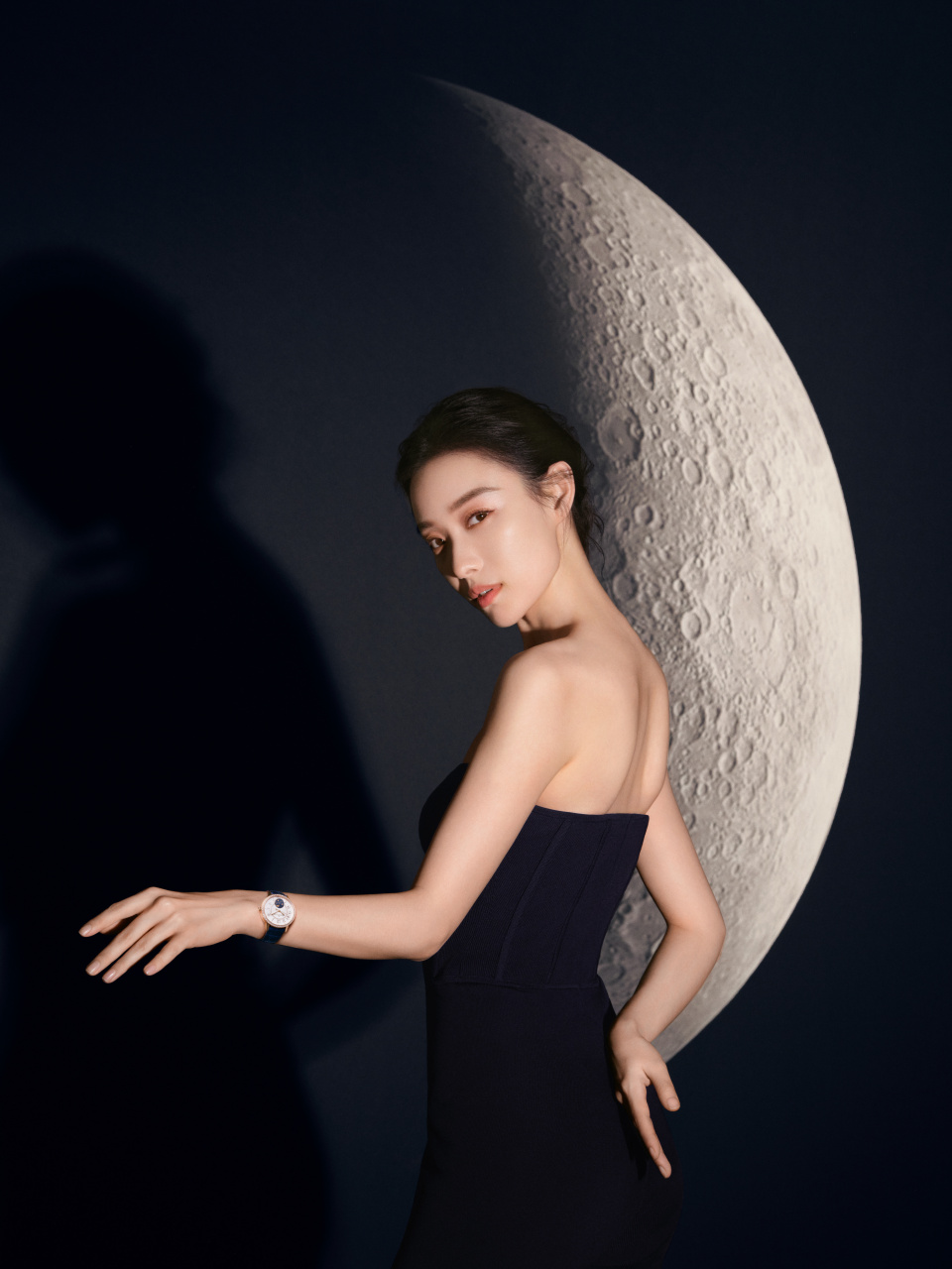 倪妮,黑色魅影,绰约身姿