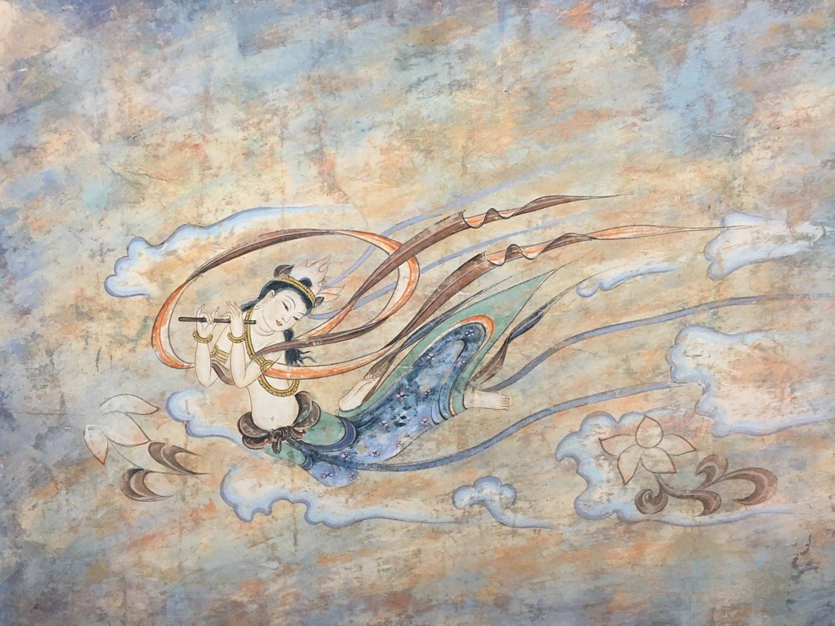 敦煌壁画之飞天 敦煌壁画之飞天