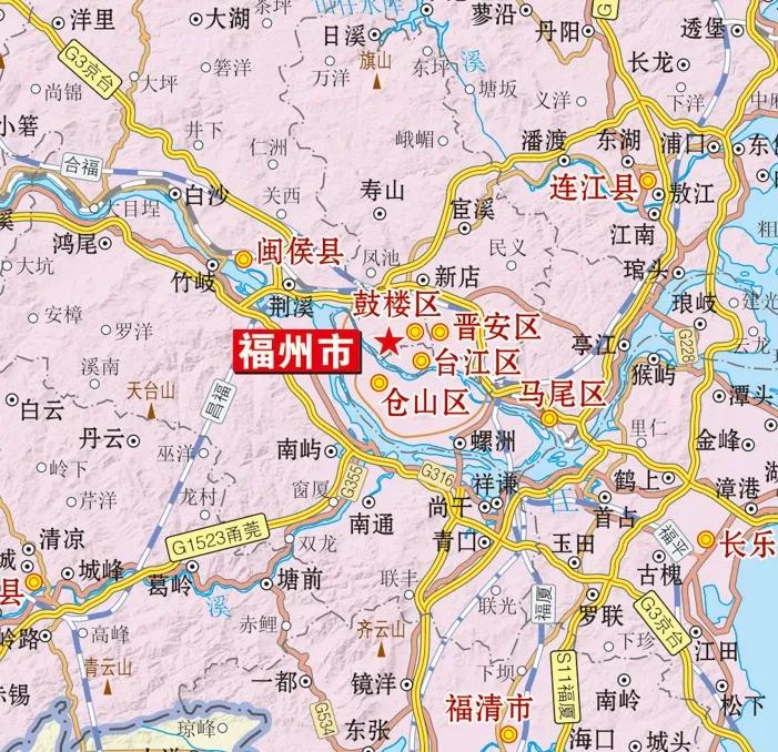 离福州主城区更远的长乐都闽侯县地图闽侯县上街镇地图闽侯县地图