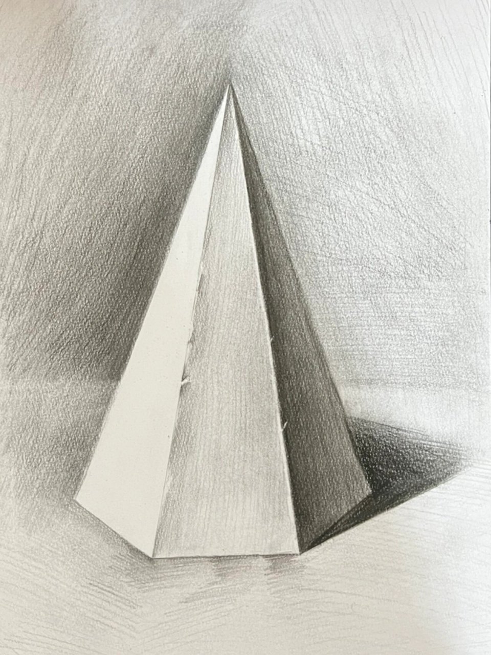 素描 | 六棱锥石膏体 #素描静物# #素描# #石膏体# #素描画# #素描