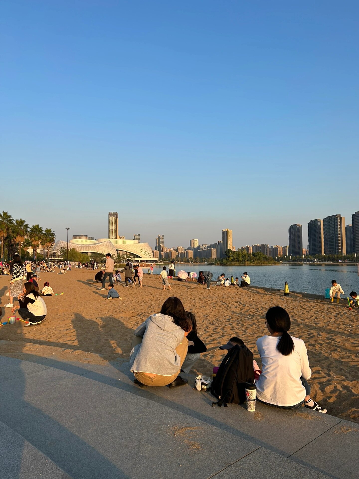 金沙湖公园|杭州下沙周边游|人工沙滩 大学生周末可以坐地铁过来玩哦