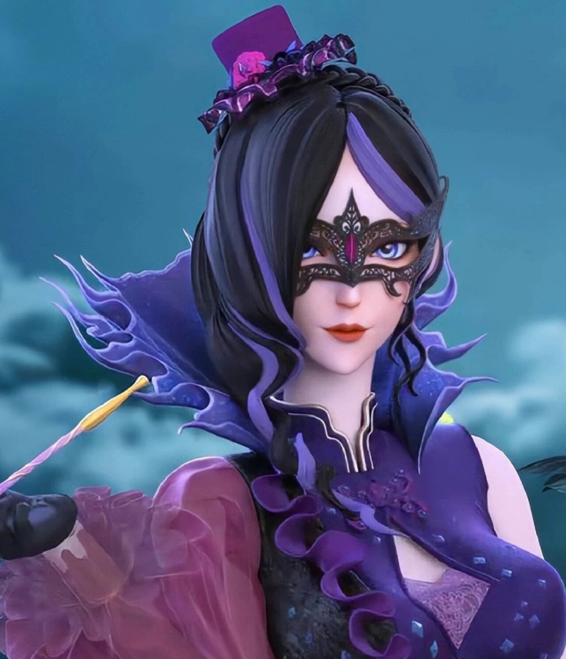 毒夕绯毒娘娘 感觉加上眼罩有点不好看了,叶罗丽魔法,毒汐流