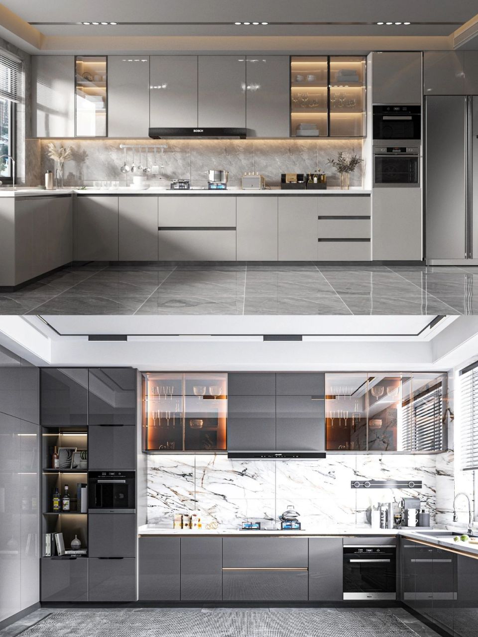 10款现代轻奢橱柜配色,赶紧收藏起来!