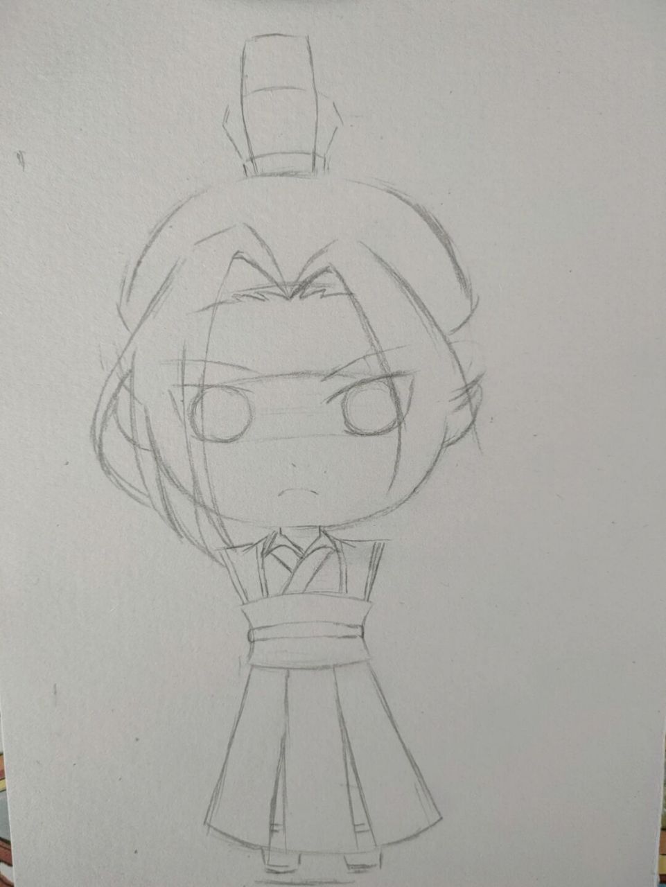 线稿~江澄 #线稿# #原创水彩# #自学水彩# 魔道祖师