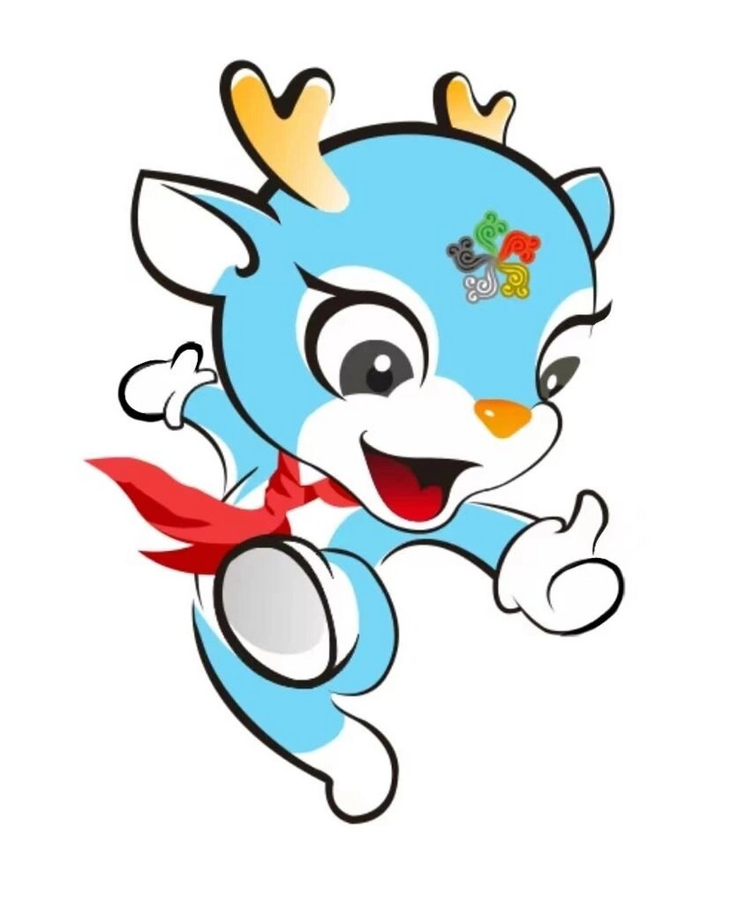 校园吉祥物卡通ip设计以及设计理念寓意 鹿是天空下最洁净的动物,总是