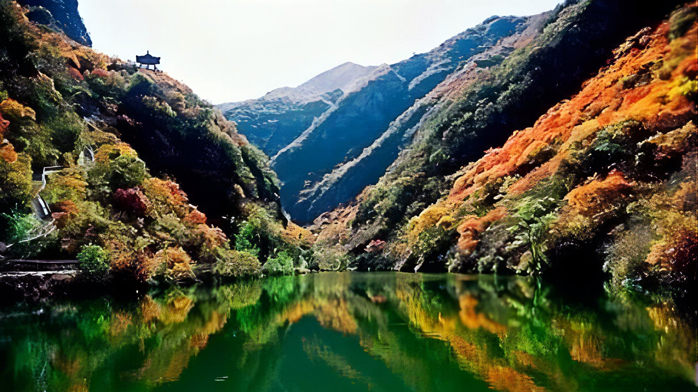 祁东双龙峡风景区图片