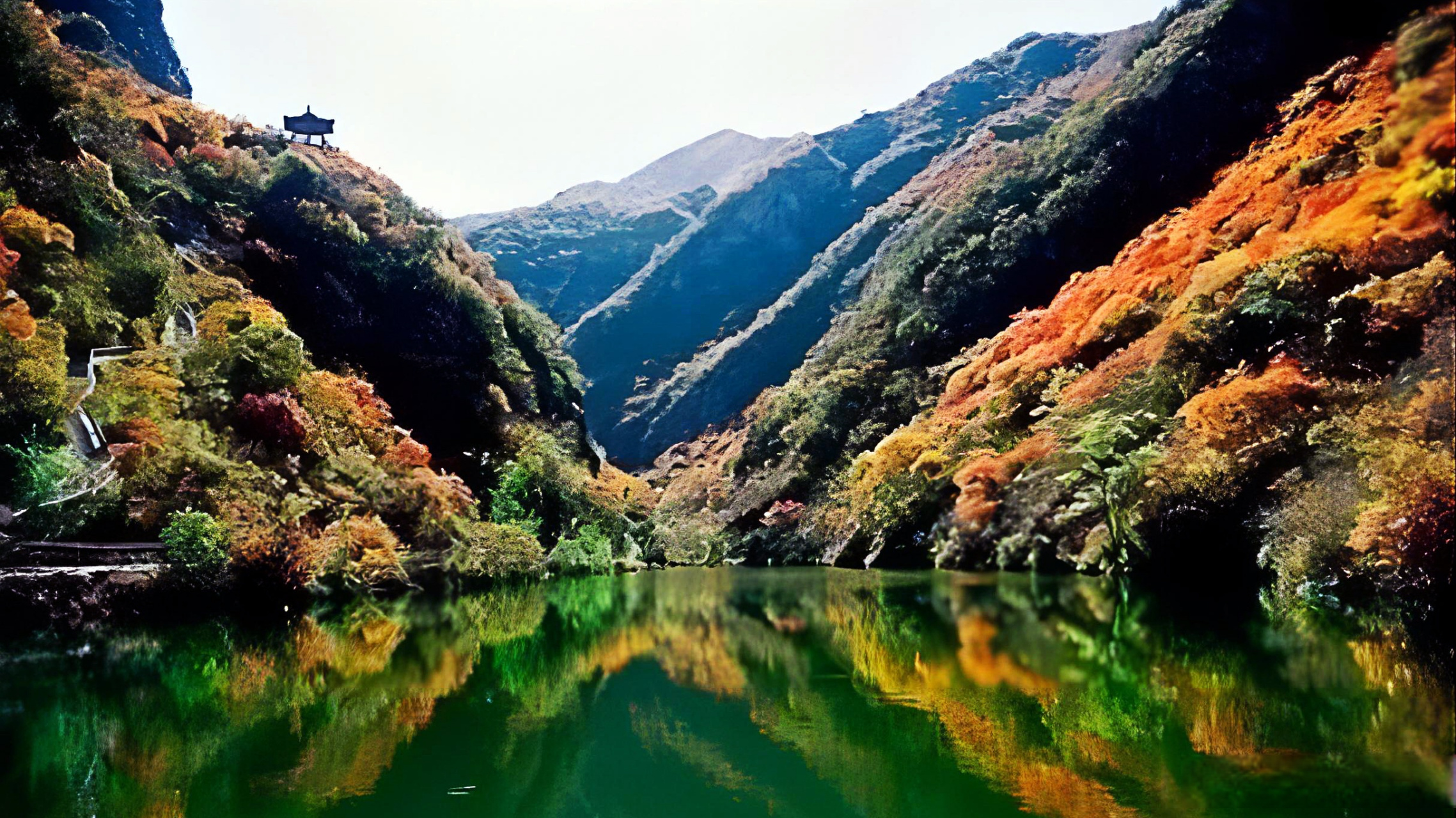 祁东双龙峡风景区图片图片