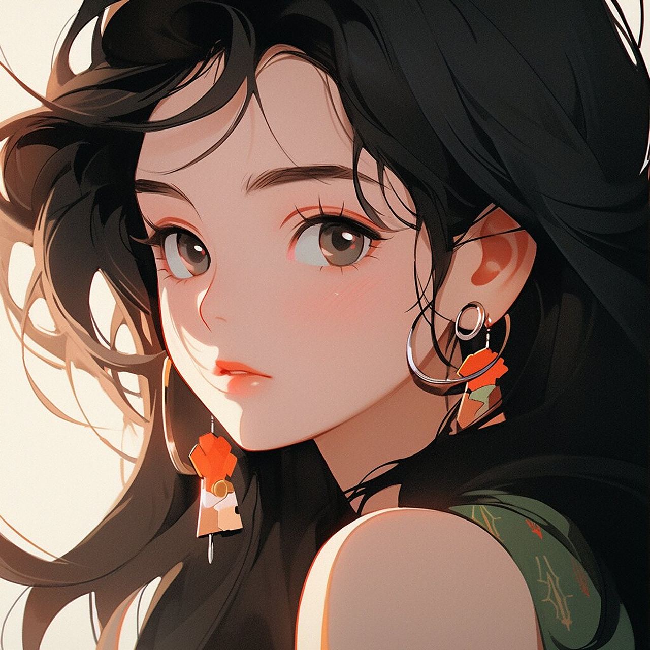 女生头像92 | 卷发大波浪