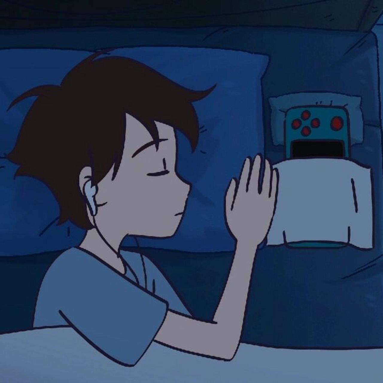 动漫头像o( 795179 )o 带着耳机的周明轩在想什么呢,会不会和我