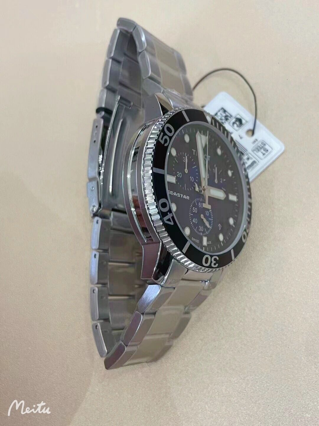 t120超强夜光 天梭t120六针最新款腕表 蓝宝石玻璃 原装瑞士机芯 表径