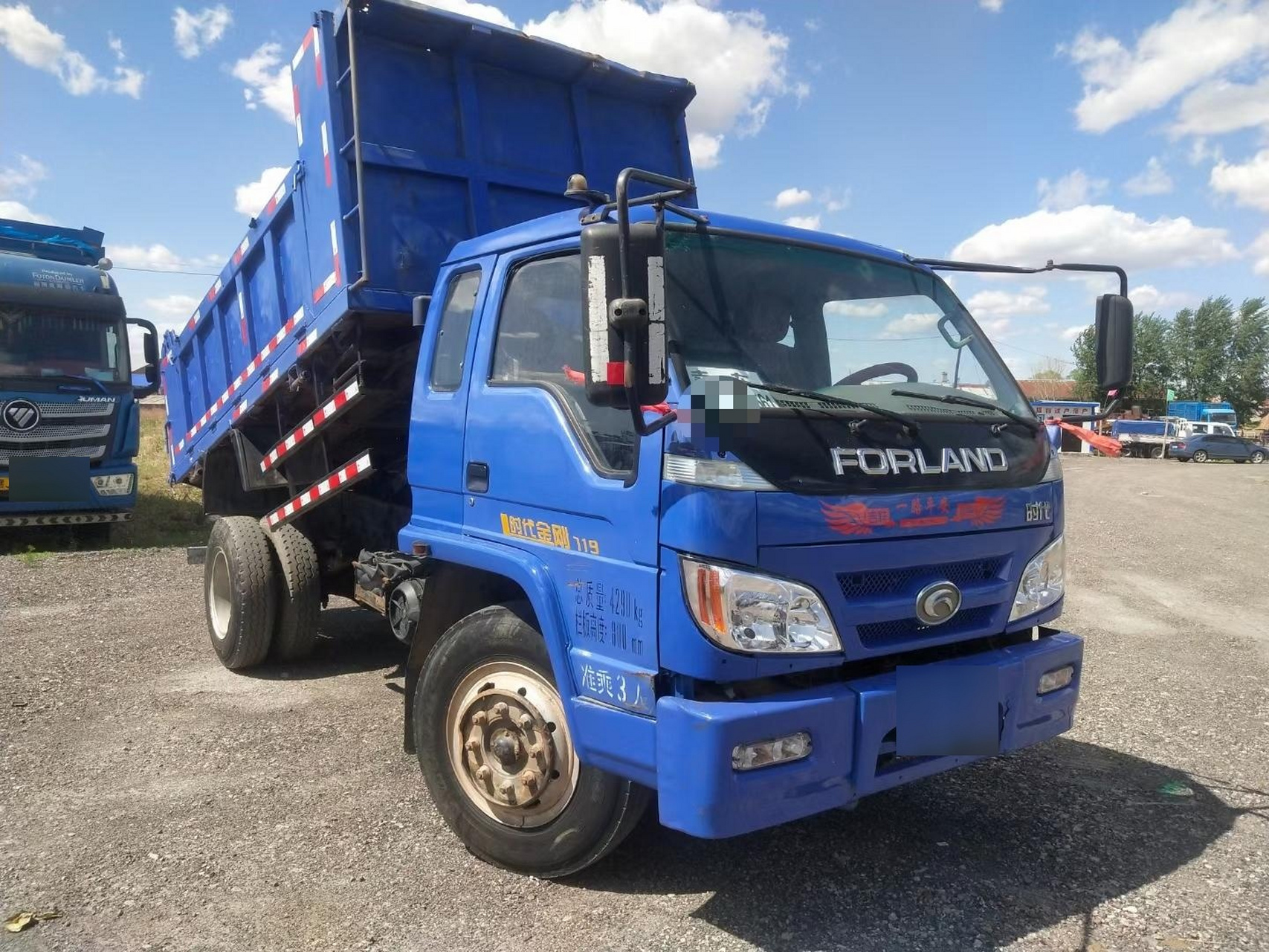 时代金刚719翻斗车,14年3月份手续,福利屯兰牌3.