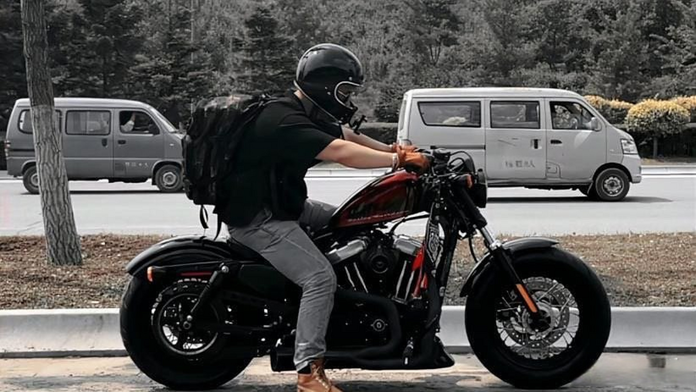 《复古机车-哈雷x48》[网页链接]