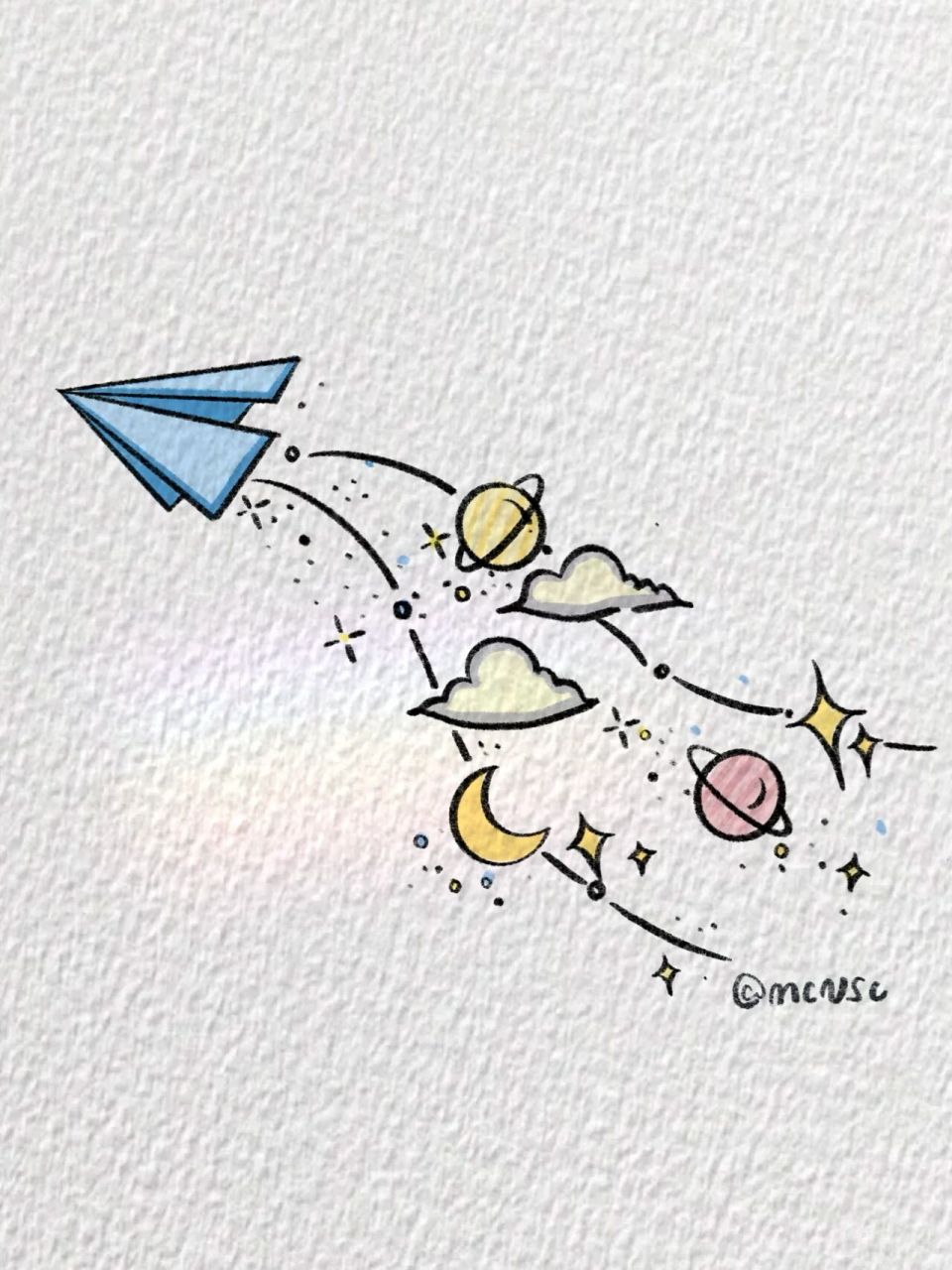 ✨ins风简笔画/好运常在～ 所见即是我,好与坏我都不与反驳～ 	 临