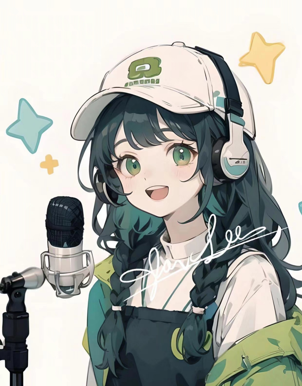 森系女生可爱头像嗷,原来绿色也可以这么好看!