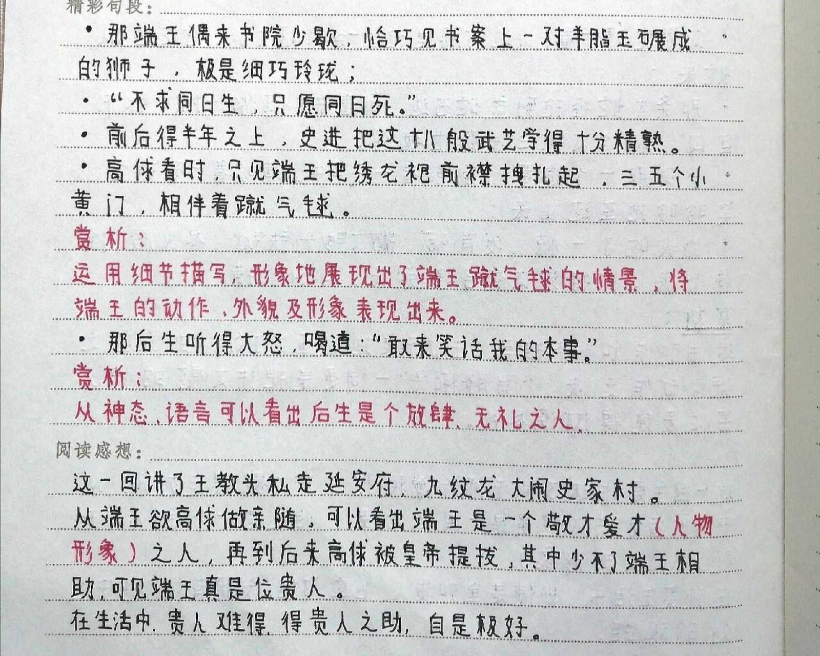 水浒传读书笔记第二回图片