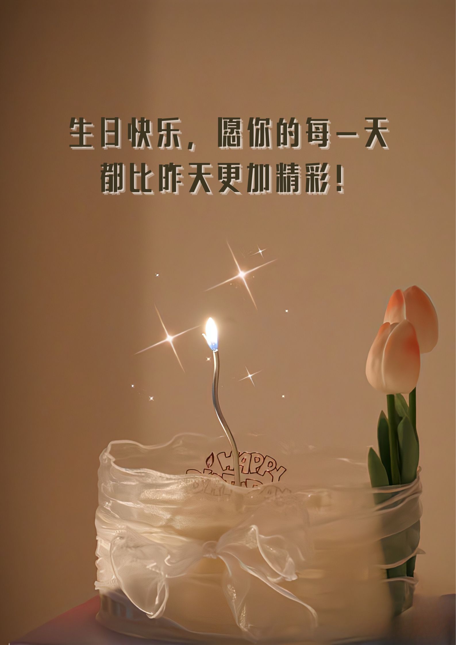 你是我生命中最亮的那颗星,生日快乐,闪耀到底!