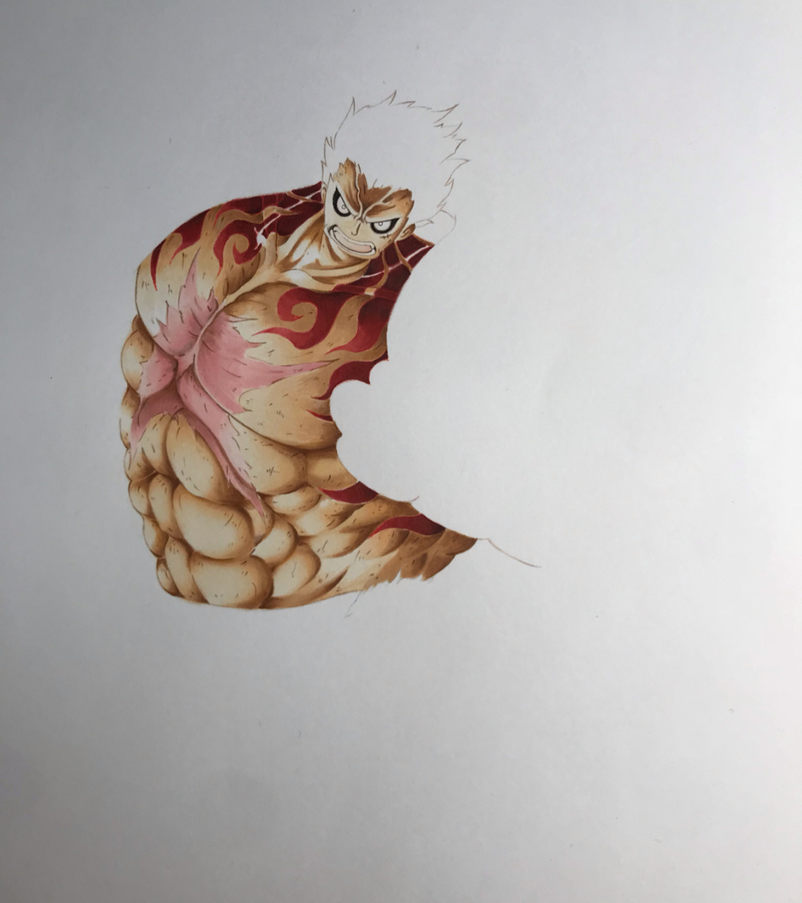 海贼王手绘 四档路飞 马克笔还是累死累活