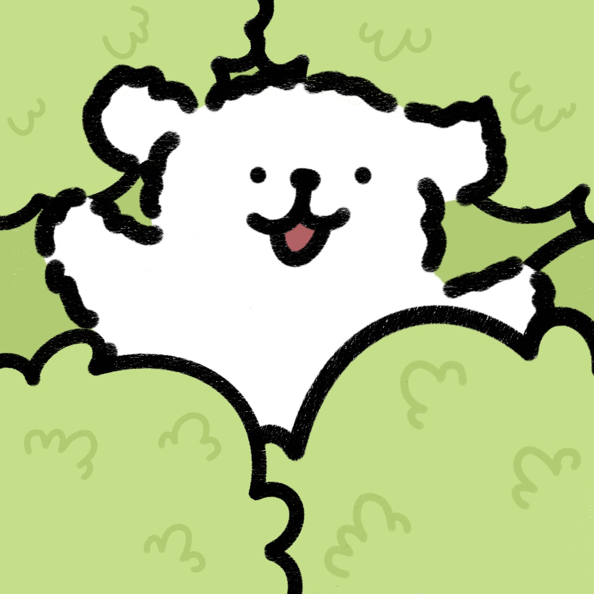 线条小狗(头像)