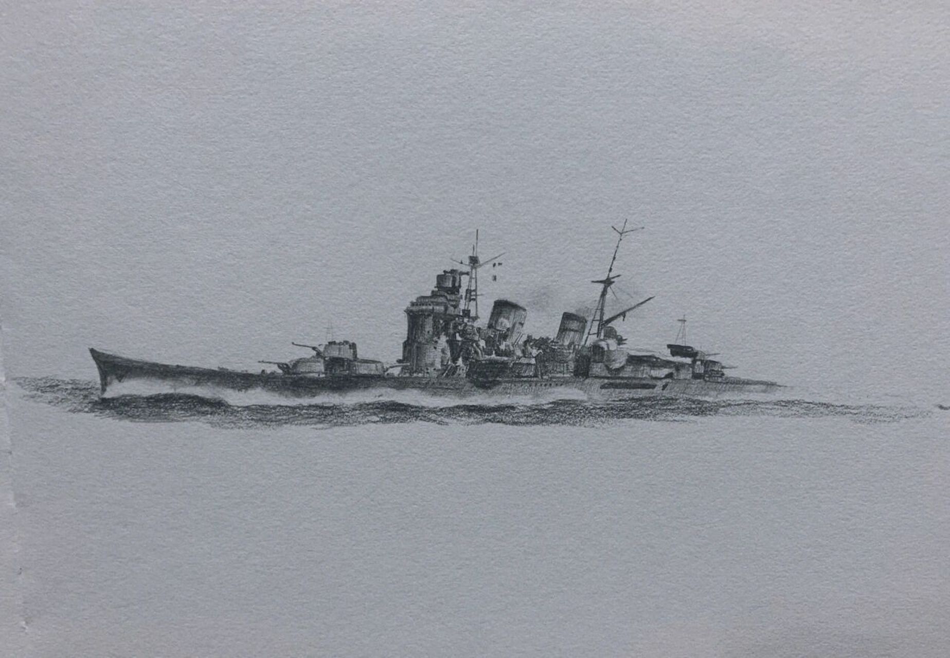 手绘战舰 迷上了一款游戏,手绘了r系的部分舰船