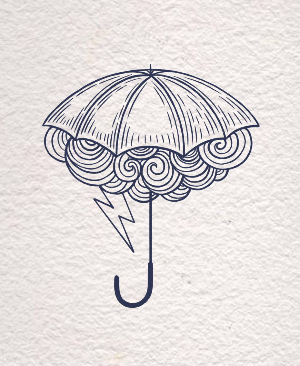 简笔画|今日份雷雨天气 是不是可以给自己画个天气预报了,今天外面